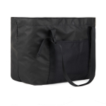 Sac en polyester recyclé avec poches internes et externes couleur noir troisième vue