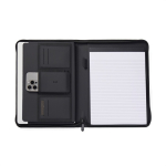 Porte-documents A4 éco avec porte-stylo et poches, pages lignées couleur noir deuxième vue