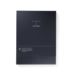 Porte-documents A4 éco avec porte-stylo et poches, pages lignées couleur noir vue avec boîte