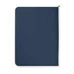 Porte-documents A4 éco avec porte-stylo et poches, pages lignées couleur bleu marine quatrième vue