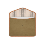 Housse ordinateur portable en toile recyclée avec bords colorés 14” couleur vert deuxième vue