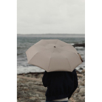 Parapluie anti-tempête pliable et semi-automatique RPET 190T Ø112 couleur ivoire vue d'ambiance