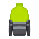 Pull polaire grande taille polyester avec col montant 300 g/m² Velilla couleur jaune