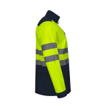 Veste softshell polaire en polyester et élasthanne 280 g/m² Velilla couleur jaune quatrième vue