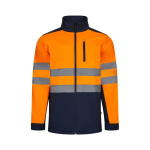 Veste softshell polaire en polyester et élasthanne 280 g/m² Velilla couleur orange deuxième vue