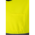 Polo de travail manches courtes maille ”œil de perdrix” 140 g/m² Velilla couleur jaune Septième vue