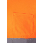 Polo de travail piqué manches longues haute visibilité 150 g/m² Velilla couleur orange cinquième vue