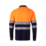 Polo de travail piqué manches longues haute visibilité 150 g/m² Velilla couleur orange