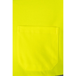 Polo de travail manches longues haute visibilité 150 g/m² Velilla couleur jaune cinquième vue