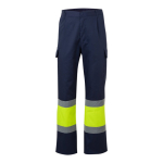 Pantalon de travail unisexe en coton et polyester 190 g/m² Velilla couleur jaune deuxième vue