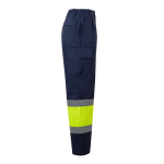 Pantalon de travail unisexe en coton et polyester 190 g/m² Velilla couleur jaune quatrième vue