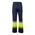 Pantalon de travail unisexe en coton et polyester 190 g/m² Velilla couleur jaune