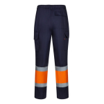 Pantalon de travail unisexe en coton et polyester 190 g/m² Velilla couleur orange