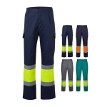 Pantalon de travail unisexe en coton et polyester 190 g/m² Velilla diverses couleurs
