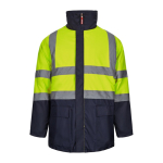 Parka 4 en 1 grande taille avec revêtement en polyester 180 g/m² Velilla couleur jaune deuxième vue