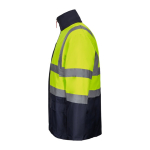 Parka 4 en 1 grande taille avec revêtement en polyester 180 g/m² Velilla couleur jaune troisième vue