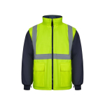 Parka 4 en 1 grande taille avec revêtement en polyester 180 g/m² Velilla couleur jaune sixième vue
