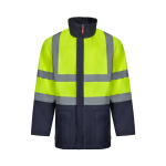 Parka de travail 4 en 1 bicolore avec revêtement 180 g/m² Velilla couleur jaune