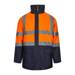 Parka de travail 4 en 1 bicolore avec revêtement 180 g/m² Velilla couleur orange deuxième vue