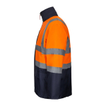 Parka de travail 4 en 1 bicolore avec revêtement 180 g/m² Velilla couleur orange troisième vue