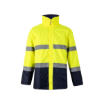 Parka de travail grande taille haute visibilité 190 g/m² Velilla couleur jaune deuxième vue
