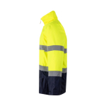 Parka de travail bicolore en polyester avec revêtement 190 g/m² Velilla couleur jaune troisième vue