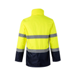 Parka de travail bicolore en polyester avec revêtement 190 g/m² Velilla couleur jaune
