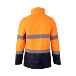 Parka de travail bicolore en polyester avec revêtement 190 g/m² Velilla couleur orange