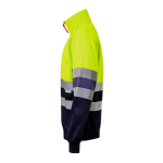 Pull de travail en polaire avec col montant 300 g/m² Velilla couleur jaune troisième vue