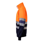 Pull de travail en polaire avec col montant 300 g/m² Velilla couleur orange troisième vue
