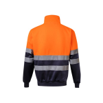 Pull de travail en polaire avec col montant 300 g/m² Velilla couleur orange
