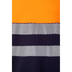T-shirt de travail bicolore en piqué coton et polyester 150 g/m² Velilla couleur orange cinquième vue