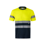 T-shirt de travail grande taille haute visibilité 140 g/m² Velilla couleur jaune deuxième vue