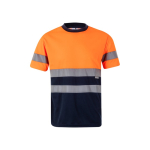 T-shirt de travail grande taille haute visibilité 140 g/m² Velilla couleur orange deuxième vue