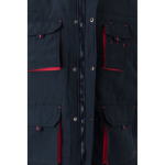 Gilet de travail multipoches avec fermeture éclair 120 g/m² Velilla couleur rouge cinquième vue
