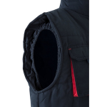 Gilet de travail multipoches avec fermeture éclair 120 g/m² Velilla couleur rouge sixième vue