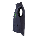 Gilet de travail multipoches avec fermeture éclair 120 g/m² Velilla couleur vert troisième vue