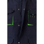 Gilet de travail multipoches avec fermeture éclair 120 g/m² Velilla couleur vert cinquième vue