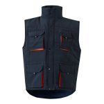 Gilet de travail multipoches avec fermeture éclair 120 g/m² Velilla couleur orange deuxième vue