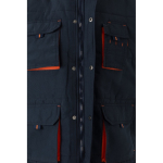 Gilet de travail multipoches avec fermeture éclair 120 g/m² Velilla couleur orange cinquième vue