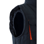Gilet de travail multipoches avec fermeture éclair 120 g/m² Velilla couleur orange sixième vue
