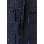 Gilet de travail multipoches avec fermeture éclair 120 g/m² Velilla couleur bleu ciel cinquième vue