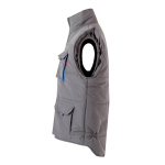 Gilet de travail multipoches avec fermeture éclair 120 g/m² Velilla troisième vue