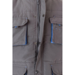 Gilet de travail multipoches avec fermeture éclair 120 g/m² Velilla cinquième vue