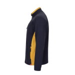 Veste polaire de travail en polyester avec poches 220 g/m² Velilla couleur jaune troisième vue