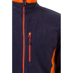 Veste polaire de travail en polyester avec poches 220 g/m² Velilla couleur orange cinquième vue