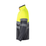 Veste polaire de travail bicolore en polyester 280 g/m² Velilla couleur jaune troisième vue