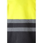 Veste polaire de travail bicolore en polyester 280 g/m² Velilla couleur jaune Neuvième vue