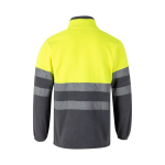 Veste polaire de travail bicolore en polyester 280 g/m² Velilla couleur jaune