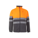 Veste polaire de travail bicolore en polyester 280 g/m² Velilla couleur orange deuxième vue